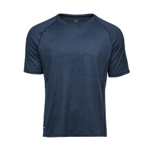 (M, Navy Melange) Tee Jays Mens CoolDry T-Shirt