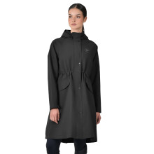 (10 UK, Black) Dublin Womens/Ladies Waterproof Long Jacket