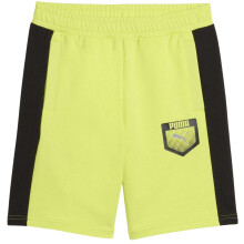 (9-10 Years, Lemon) Puma Childrens/Kids Active Graphic Sweat Shorts