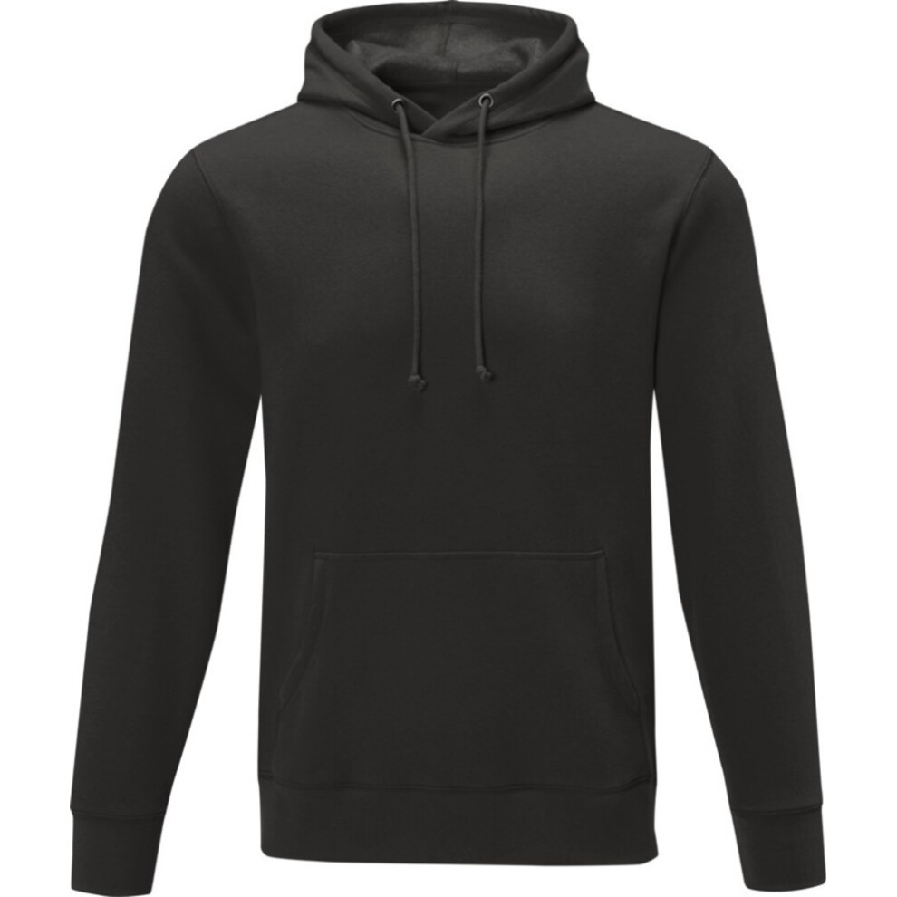 Elevate (L, Solid Black) Mens Charon Hoodie