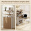 Homcom HOMCOM Foldable Computer Desk, Home Office Desk for Small Spaces, Natural 4