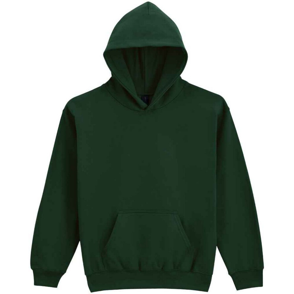 Gildan (5-6 Years, Forest Green) Childrens/Kids Softstyle Plain Midweight Hoodie