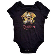 (24 Months, Black) Queen Childrens/Kids Classic Crest Babygrow