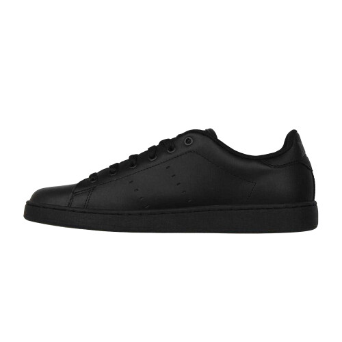 LONSDALE (7 UK, Black) Lonsdale Mens Leather Flat Trainers 2