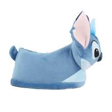 (12 UK Child, Vibrant) Lilo & Stitch Childrens/Kids Stitch Plush Slippers
