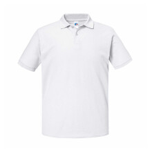 (M, White) Russell Unisex Adult Authentic Eco Polo Shirt
