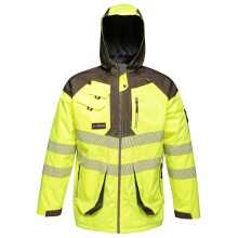 (M, Yellow/Grey) Regatta Professional Mens Hi-Vis Reflective Waterproof Jacket