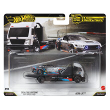 Hot Wheels Team Transport 2024 Ford Mustang RTR 5-FD w/Aero Lift Mattel JHX92