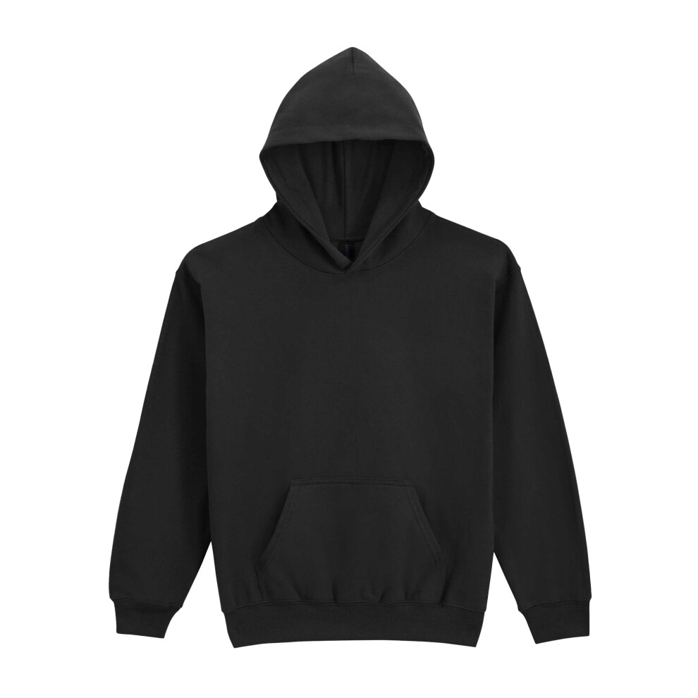 Gildan (7-8 Years, Black) Childrens/Kids Softstyle Fleece Midweight Hoodie