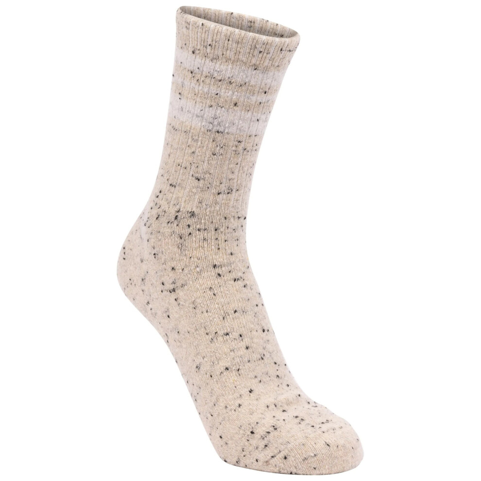 Trespass (7 Uk-11 Uk, Khaki/Black) Unisex Adult Woodgate Mid Length Socks (Pack Of 2)
