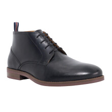 (12 UK, Black) Dune London Mens Minato Leather Lace Up Ankle Boots