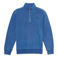 (M, Mid Indigo) Timberland Mens Indi Quarter Zip Sweatshirt