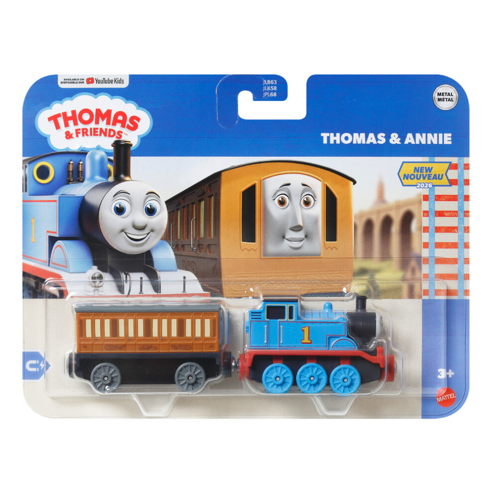 Photos - Toy Car Mattel Thomas & Friends Deluxe Metal Engine: Thomas & Annie Age 3+  JLB67 