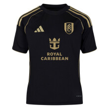 (13 Years, Black/Gold) Fulham FC Childrens/Kids 25/26 Adidas Third Jersey