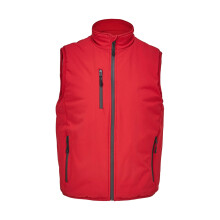 (L, Pepper Red) SOLS Unisex Adult Falcon Padded Body Warmer