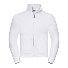 (S, White) Russell Mens Authentic Sweat Jacket