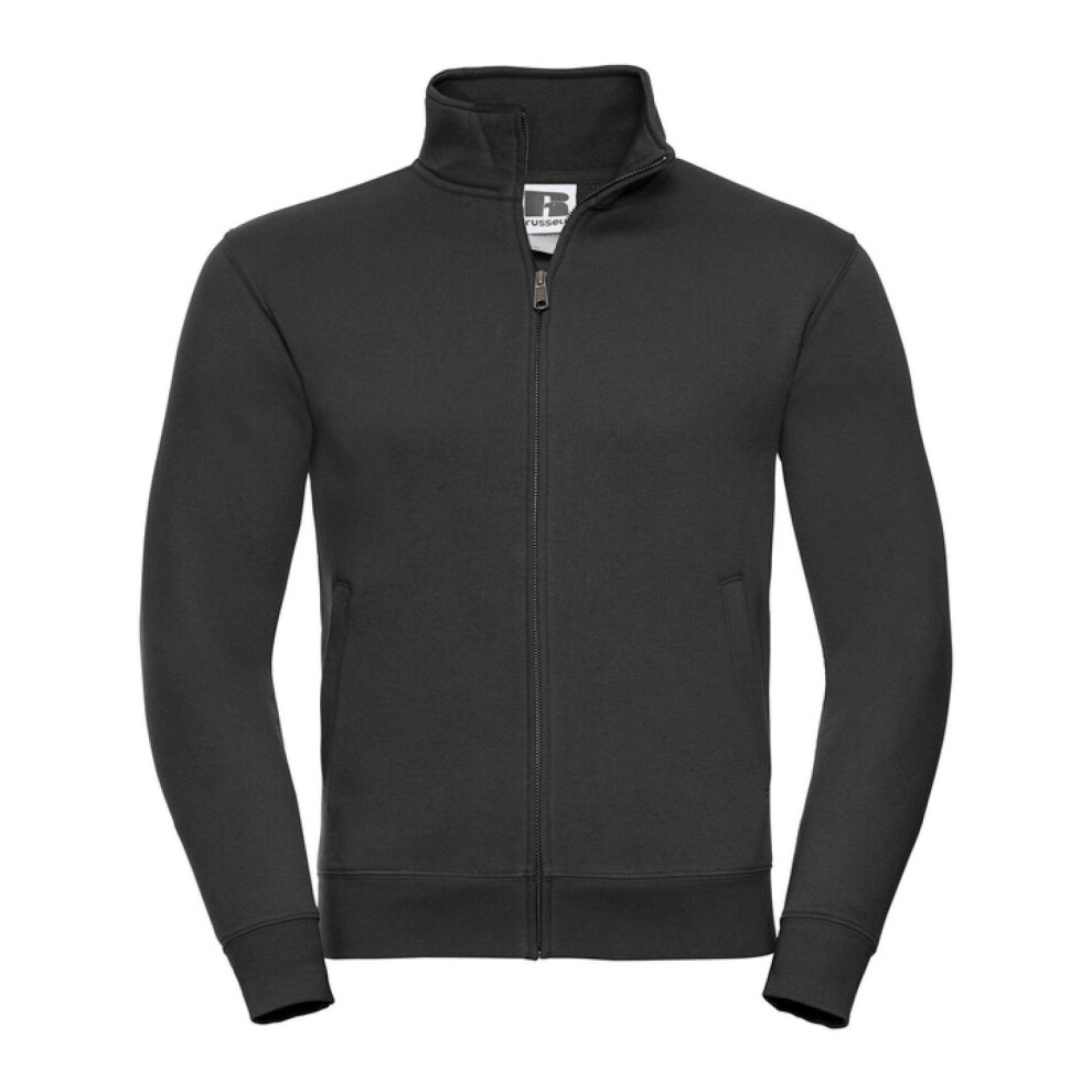 Russell (4Xl, Black) Mens Authentic Sweat Jacket