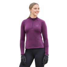 (10 UK, Purple Violet) Dublin Womens/Ladies Brushed Long-Sleeved Riding Top