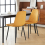 AINPECCA (Yellow, 2PCS Dining Chair) 2PCS Velvet Chairs 8