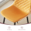 AINPECCA (Yellow, 2PCS Dining Chair) 2PCS Velvet Chairs 2