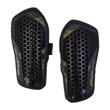 (XL, Black/Gold) Mitre Mens Pro 2024 Aircell Technology Shin Guards Set