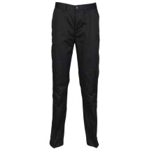 (32R, Black) Henbury Mens Flat Fronted Trousers