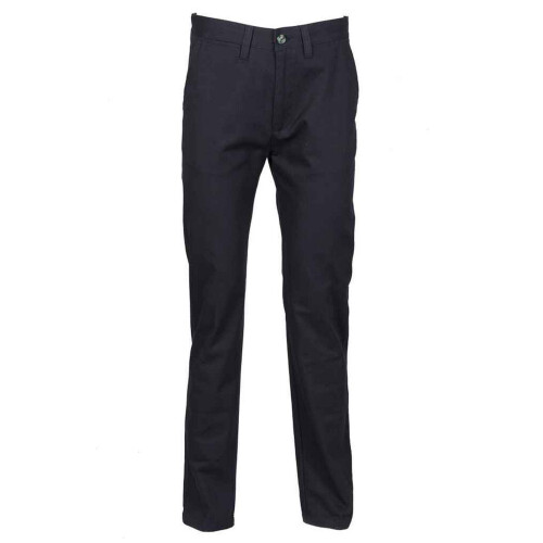 (36L, Navy) Henbury Mens Flat Fronted Trousers