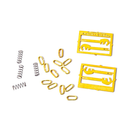 Parkside PS50 3 Link Couplings Etched hook Springs O Gauge