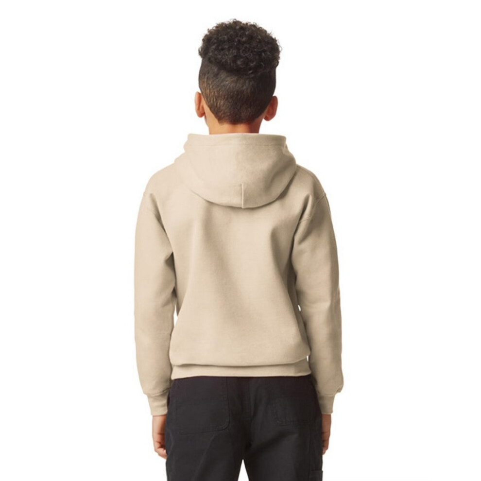 Gildan (5-6 Years, Sand) Childrens/Kids Softstyle Plain Midweight Hoodie