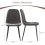 AINPECCA (Velvet Grey) 2PCS Dining Chairs Padded Kitchen 7