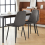 AINPECCA (Velvet Grey) 2PCS Dining Chairs Padded Kitchen 8
