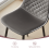 AINPECCA (Velvet Grey) 2PCS Dining Chairs Padded Kitchen 2