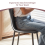 AINPECCA (Velvet Grey) 2PCS Dining Chairs Padded Kitchen 6