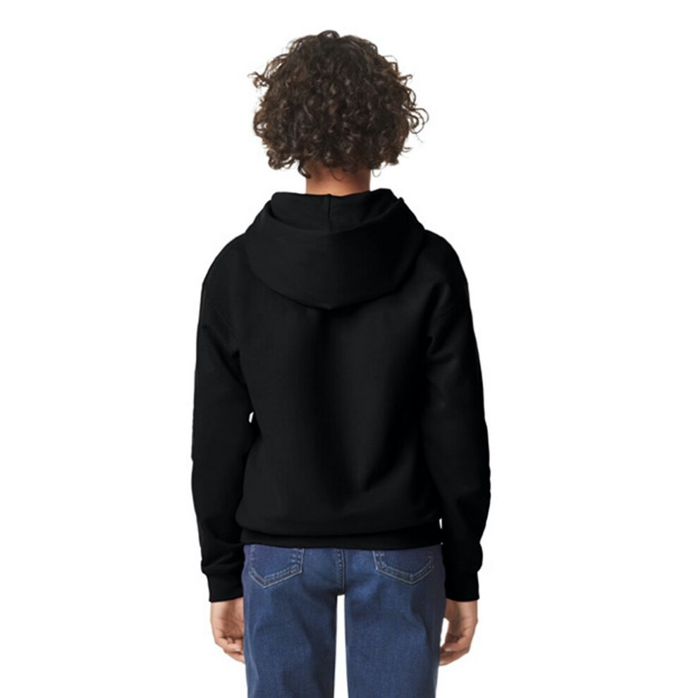 Gildan (5-6 Years, Black) Childrens/Kids Softstyle Plain Midweight Hoodie