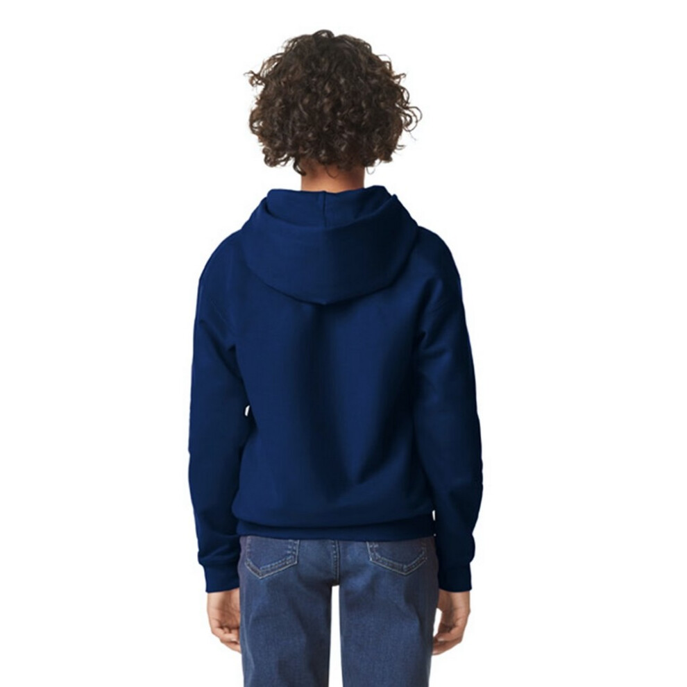 Gildan (7-8 Years, Navy) Childrens/Kids Softstyle Plain Midweight Hoodie