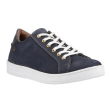 (4 UK, Navy) Cotswold Mens Radcot Leather Trainers