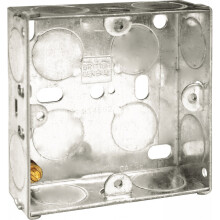 (Single, Silver) BG 25mm Back Box