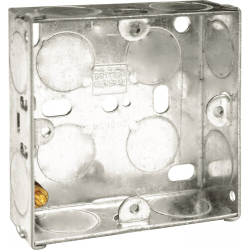 (Single, Silver) BG 25mm Back Box