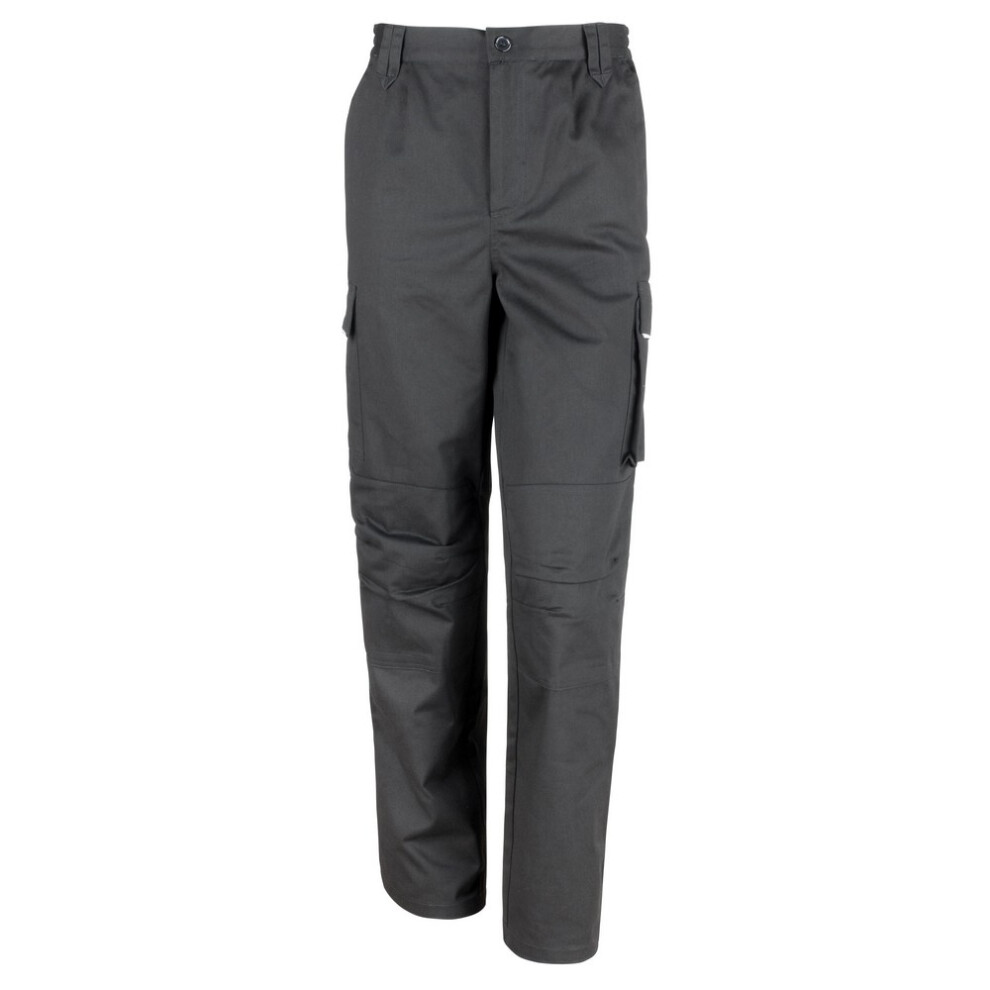 Result (12 Uk, Black) Womens/Ladies Work Guard Action Trousers