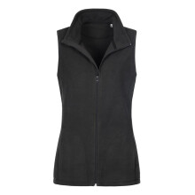 (L, Black Opal) Stedman Womens/Ladies Active Fleece Gilet