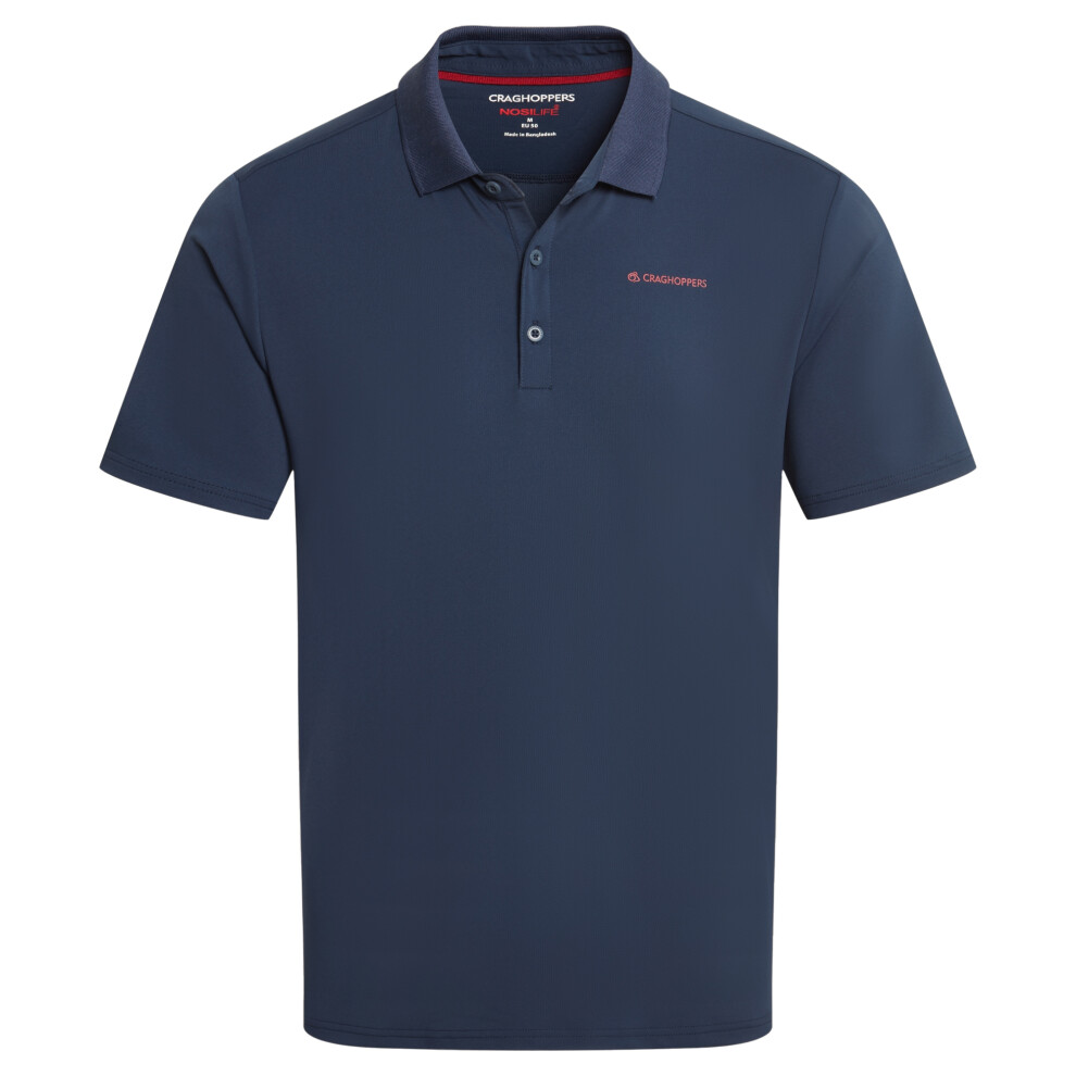 Craghoppers Men's Blue Bramshaw Nosilife Short-Sleeved Golf Polo Shirt - Navy - Navy - 62% Recycled Polyester/28% Polyester/10% Elastane - Xxl - Image 2