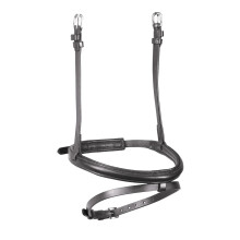 (Pony, Black) Velociti Raised Padded Leather Horse Flash Noseband