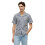 Tommy Hilfiger (S, Carbon/Navy) Tommy Hilfiger Mens Patterned Short-Sleeved Shirt 3
