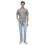 Tommy Hilfiger (S, Carbon/Navy) Tommy Hilfiger Mens Patterned Short-Sleeved Shirt 4