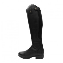 (13 UK Child, Black) Moretta Childrens/Kids Albina Leather Long Riding Boots