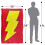 (152cm x 127cm, Red/Yellow) Shazam Logo Soft Touch Blanket 4