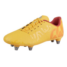(5 UK, Amber Yellow/Orange Crush/Mars Red) Canterbury Childrens/Kids Speed Infinite Team Soft Ground Rugby Boots