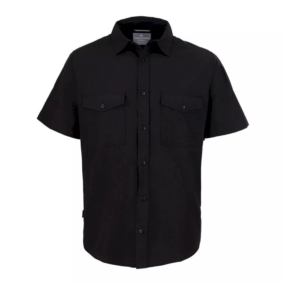 Craghoppers (Xxl, Black) Mens Expert Kiwi Short-Sleeved Shirt