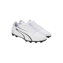 (10 UK, White/Black) Puma Mens Vitoria FG/AG Football Boots