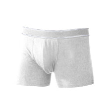 (S, White) Kariban Mens Plain Boxer Boxer Shorts / Underwear